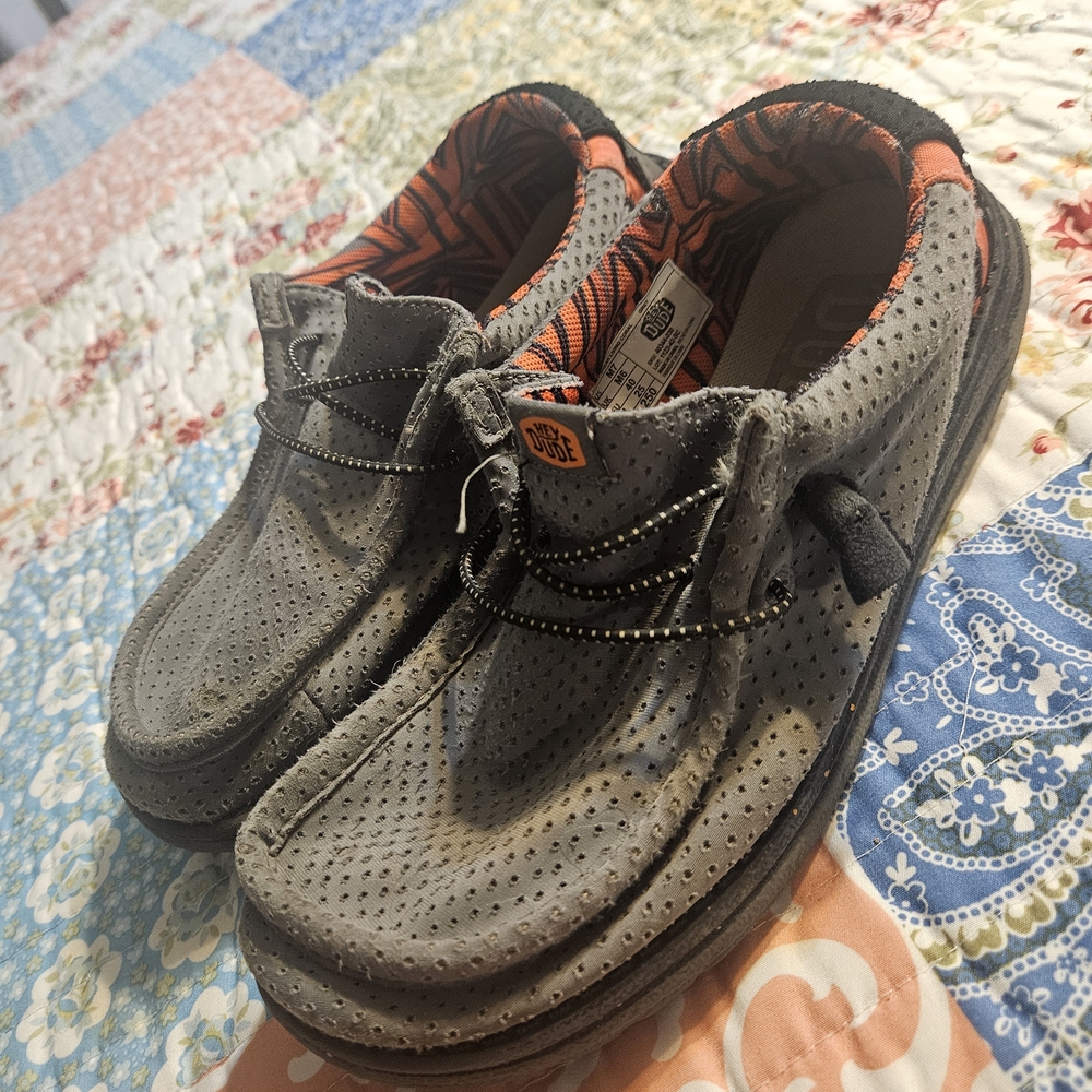 Hey Dude Men's Wally Breeze Perforated Grey Casual Shoes